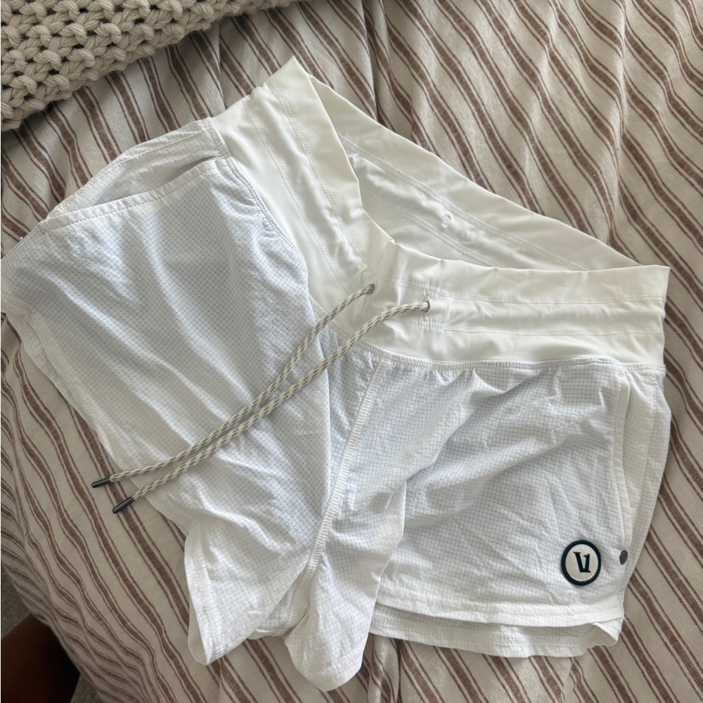 Vuori White Athletic Shorts